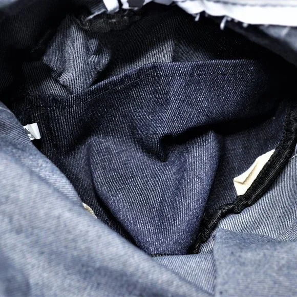 NWOT Private Party "Will Workout for Cupcakes" Denim Gym Bag - Picture 8 of 10